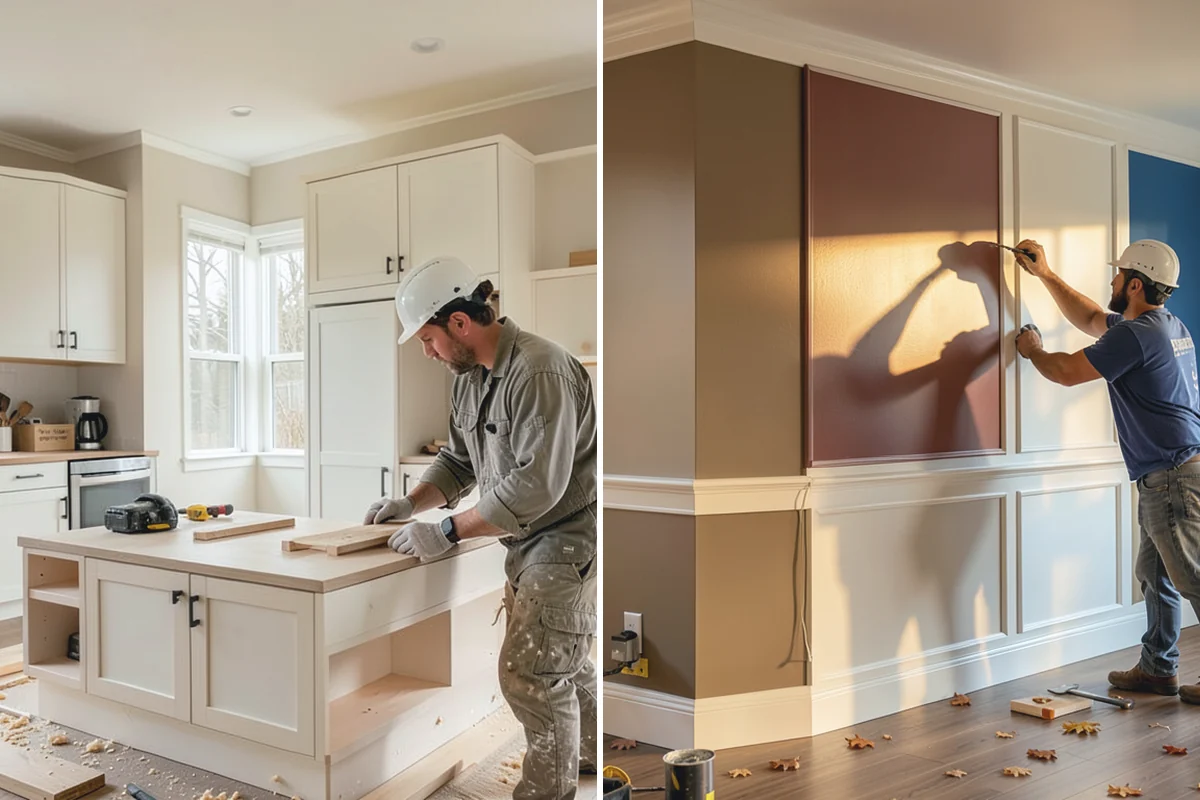 Concrete Countertop Installation in Redmond, King County, WA - Design shape, color, and integrated features