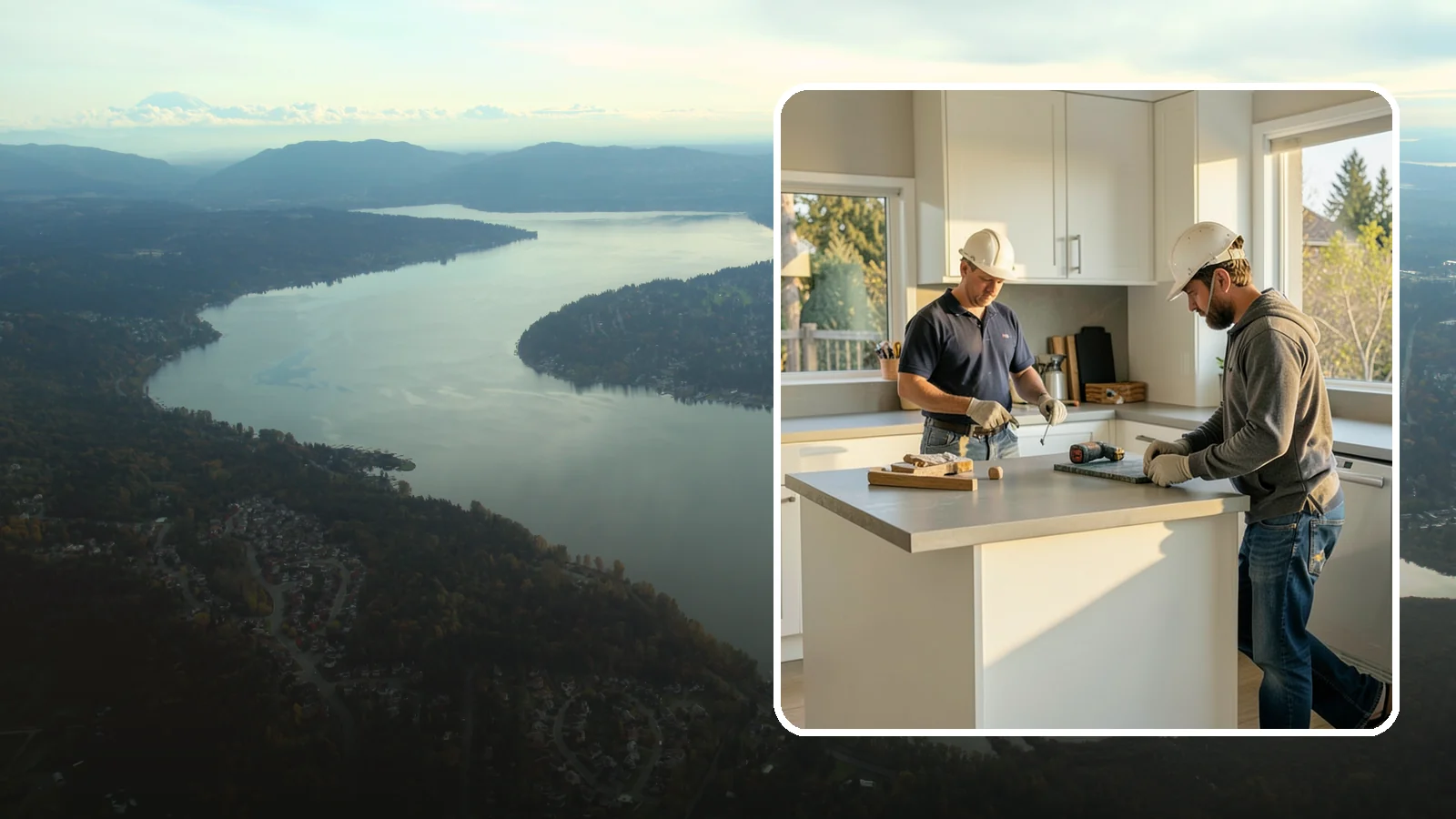 Concrete Countertop Installation in Sammamish, King County, WA - Custom concrete countertop installation offering seamless, moldable surfaces in the color and shape you envision.