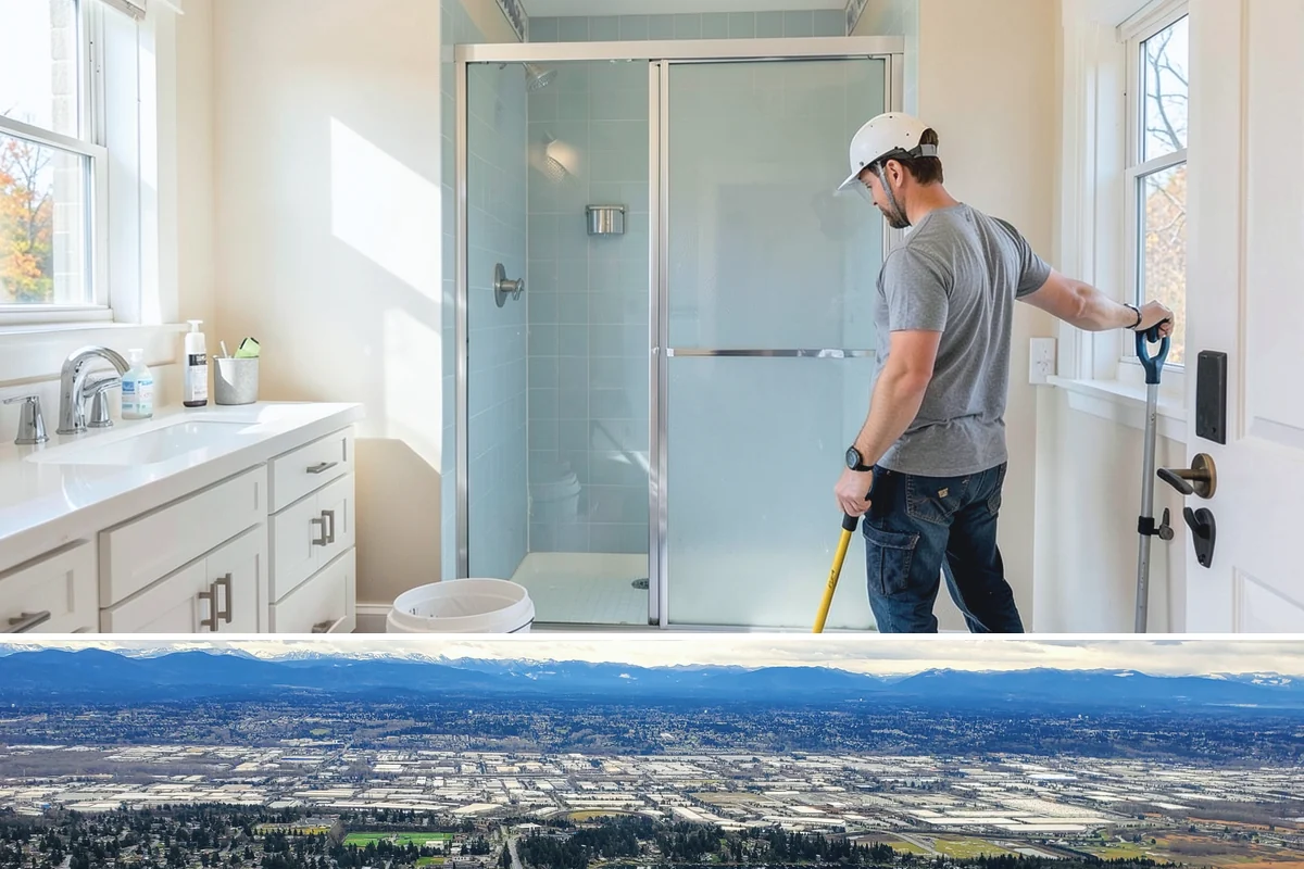 Concrete Countertop Installation in SeaTac, King County, WA - Concrete countertops are cast and installed indoors year-round, so the PNW weather never delays fabrication.