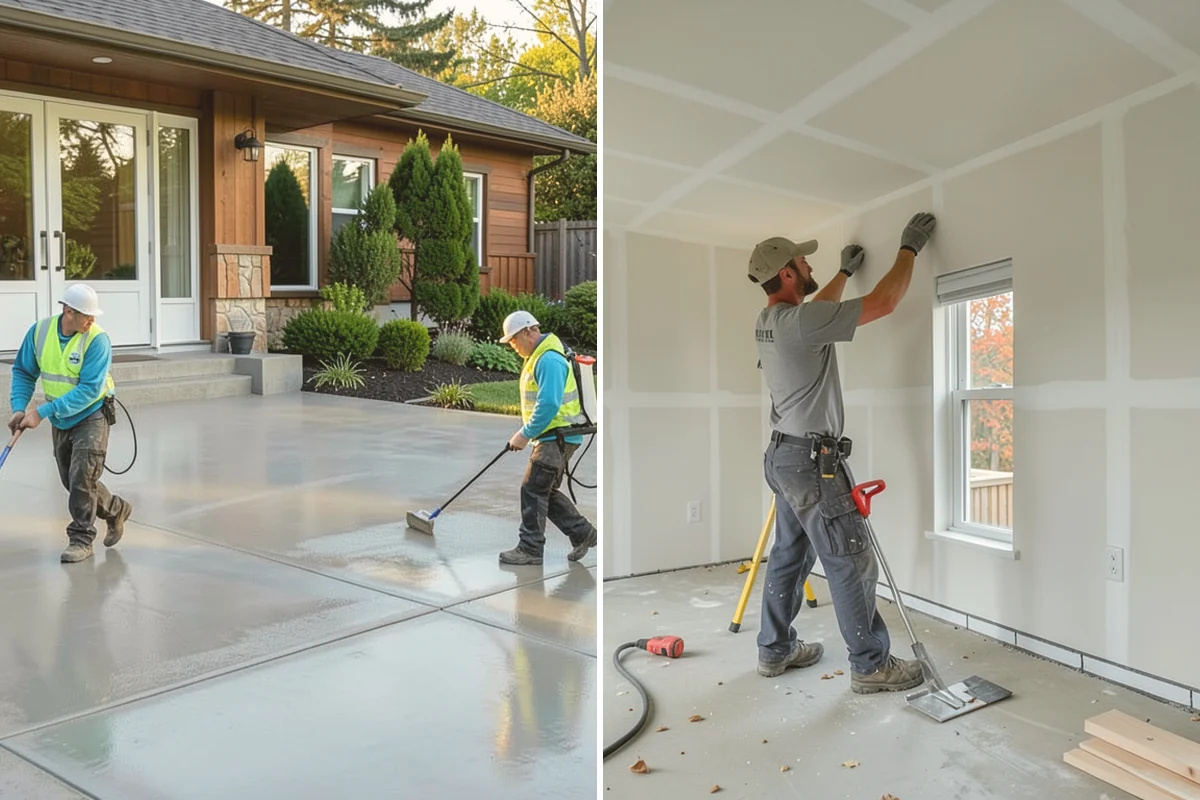 Concrete Countertop Installation in Stanwood, Snohomish County, WA - Design shape, color, and integrated features