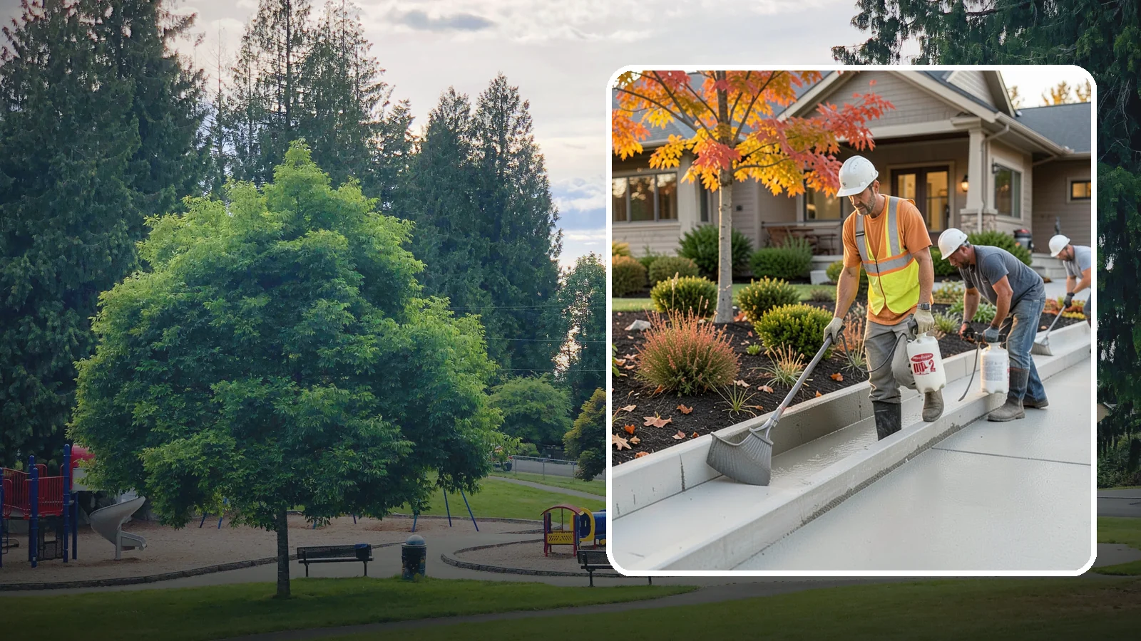Concrete Curb Installation in Bonney Lake, Pierce County, WA - Durable concrete curbing that defines driveways and beds while directing water where it belongs.