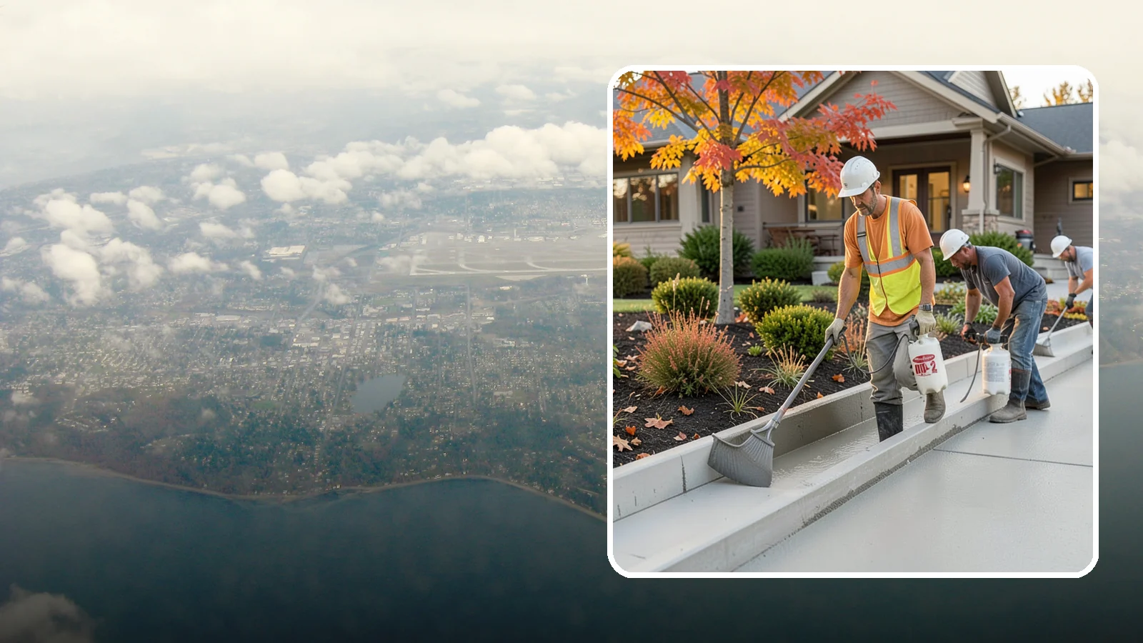 Concrete Curb Installation in Burien, King County, WA - Durable concrete curbing that defines driveways and beds while directing water where it belongs.