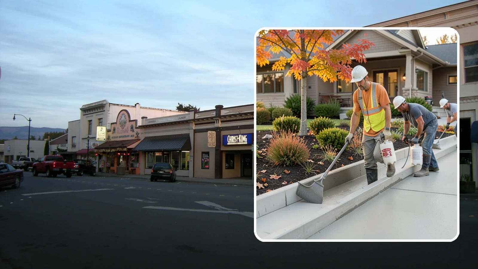 Concrete Curb Installation in Burlington, Skagit County, WA - Durable concrete curbing that defines driveways and beds while directing water where it belongs.