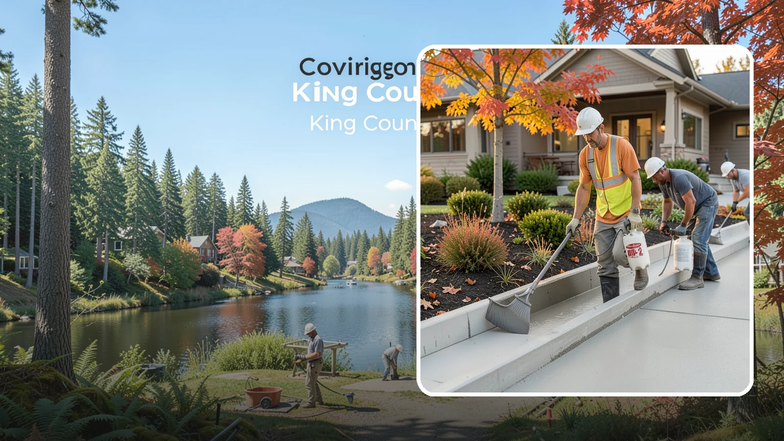 Concrete Curb Installation in Covington, King County, WA - Durable concrete curbing that defines driveways and beds while directing water where it belongs.