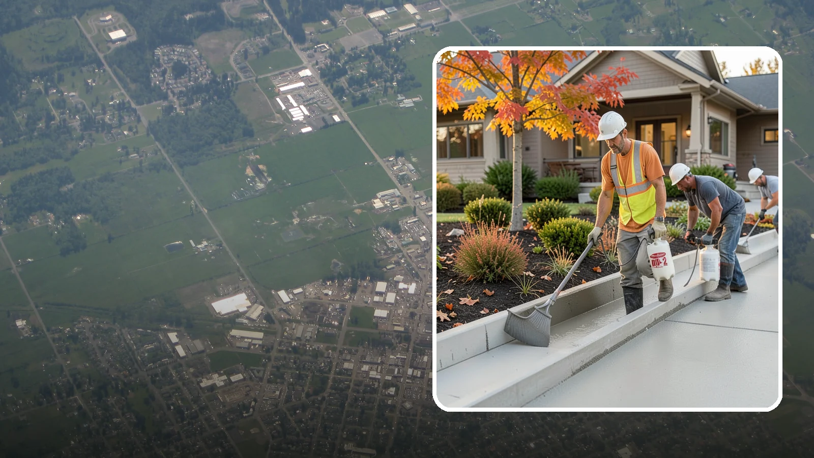 Concrete Curb Installation in Enumclaw, King County, WA - Durable concrete curbing that defines driveways and beds while directing water where it belongs.