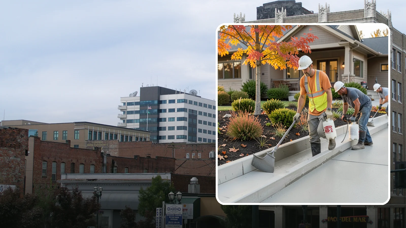 Concrete Curb Installation in Everett, Snohomish County, WA - Durable concrete curbing that defines driveways and beds while directing water where it belongs.
