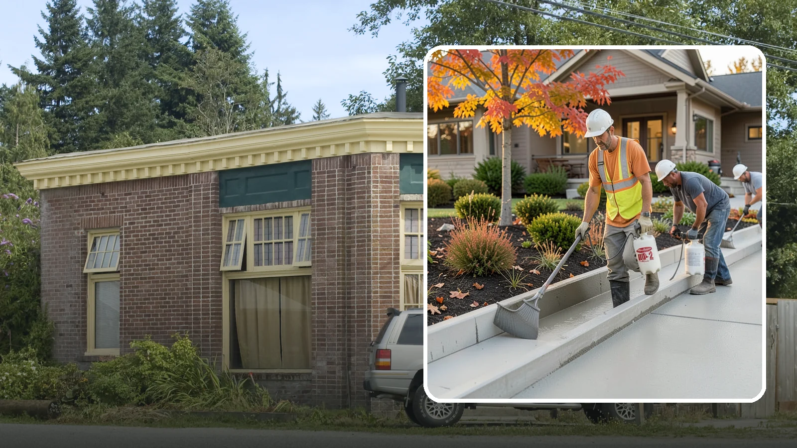 Concrete Curb Installation in Hamilton, Skagit County, WA - Durable concrete curbing that defines driveways and beds while directing water where it belongs.