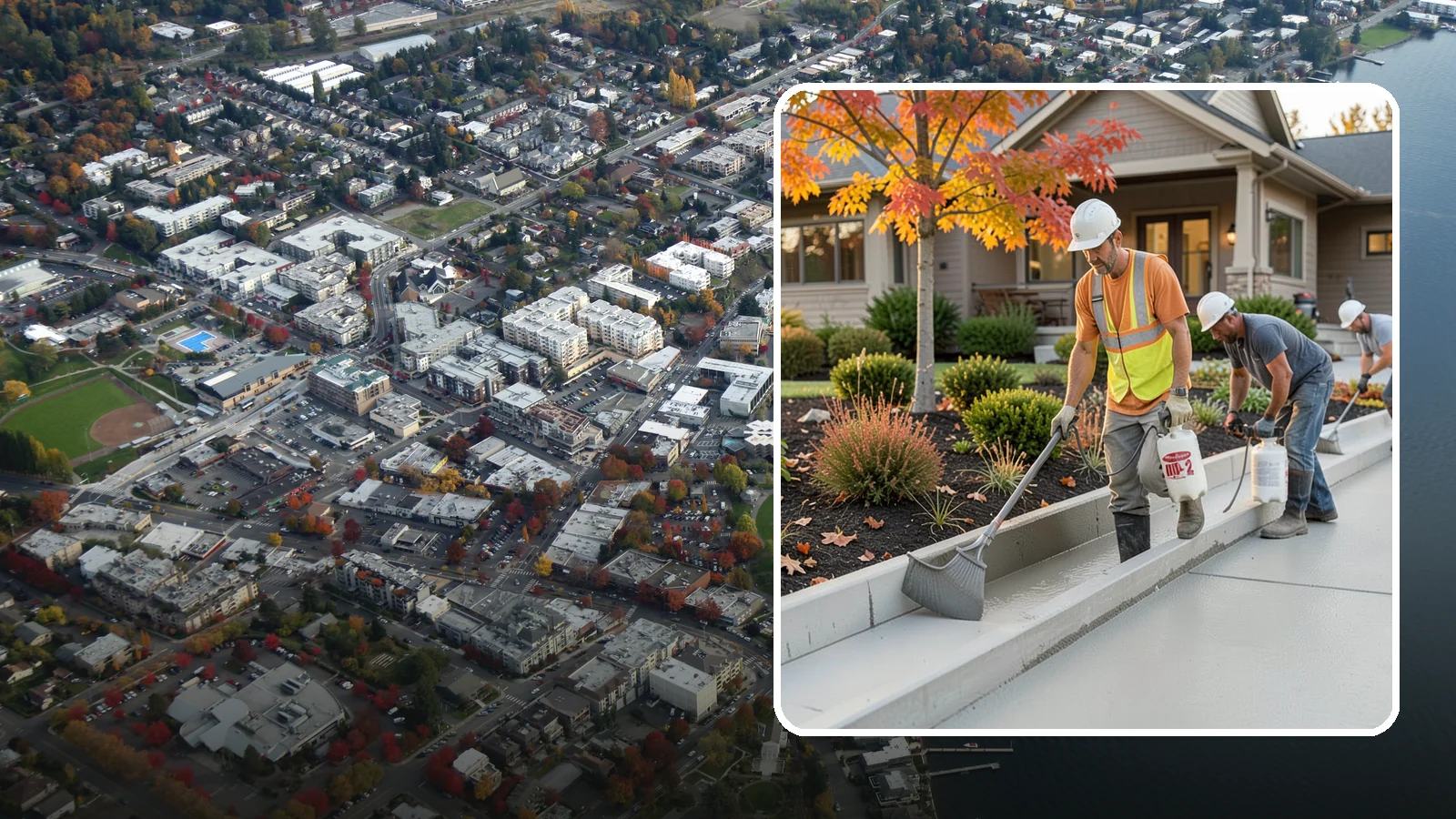Concrete Curb Installation in Kirkland, King County, WA - Durable concrete curbing that defines driveways and beds while directing water where it belongs.