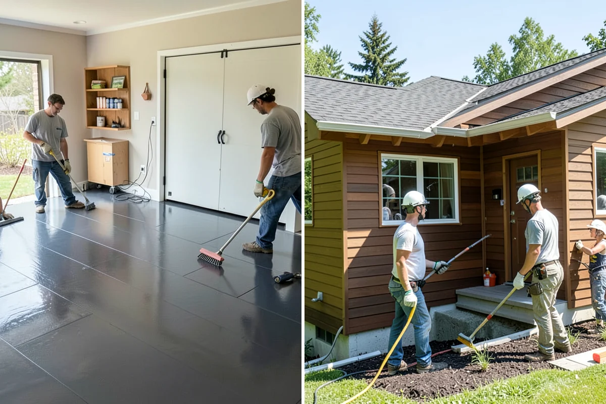 Concrete Curb Installation in Lakewood, Pierce County, WA - Lay out the curb line and drainage points