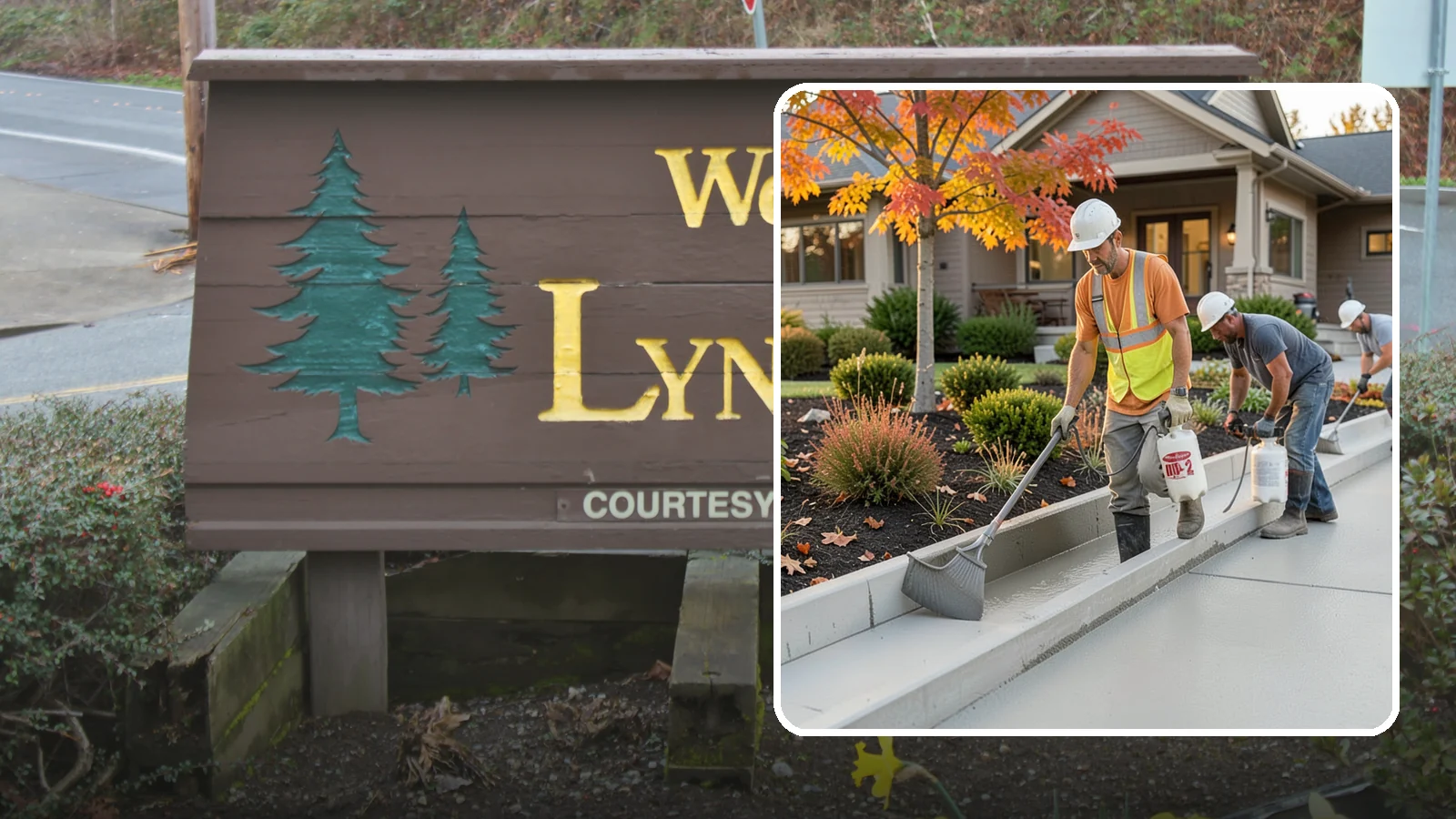 Concrete Curb Installation in Lynnwood, Snohomish County, WA - Durable concrete curbing that defines driveways and beds while directing water where it belongs.
