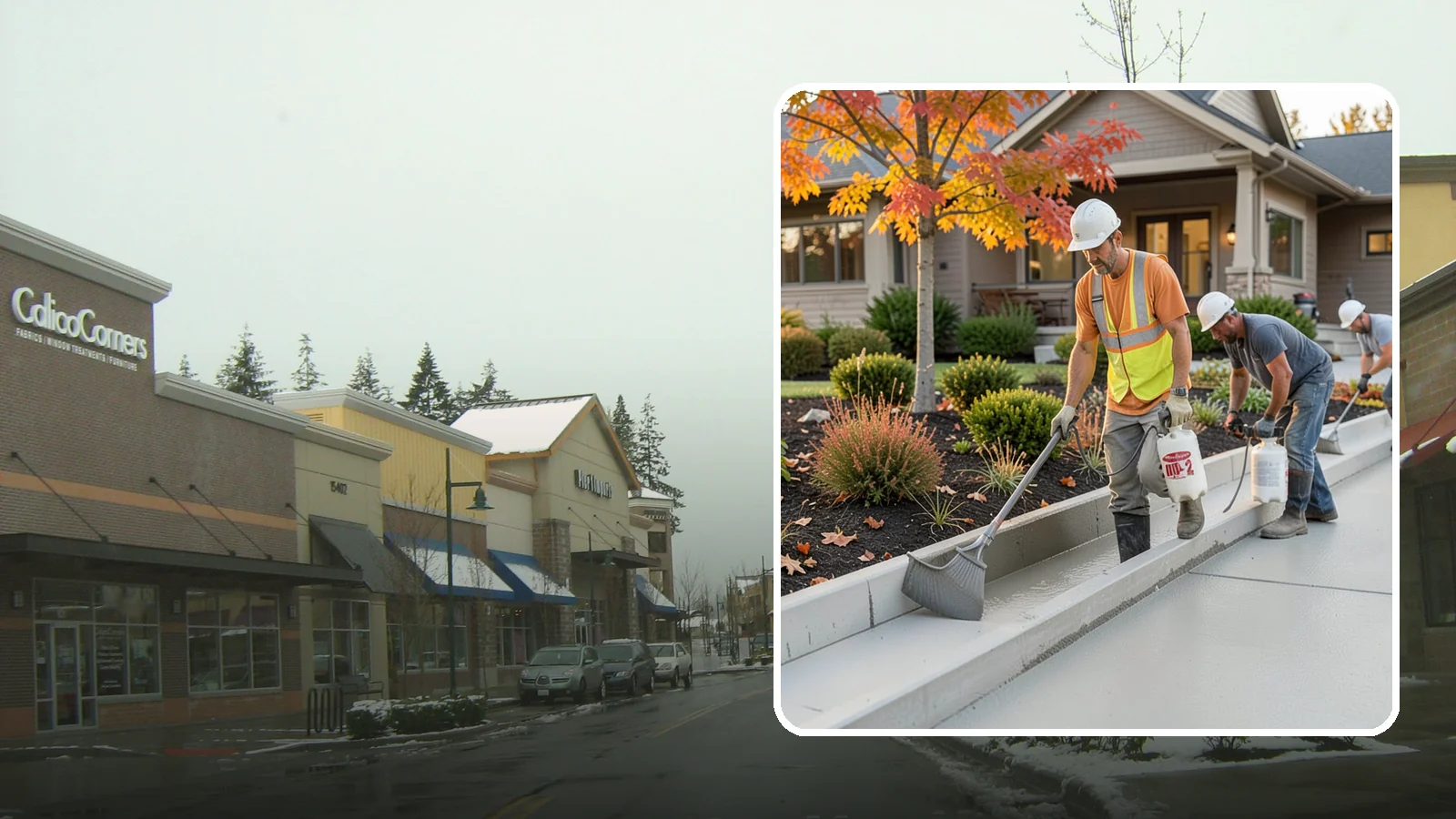 Concrete Curb Installation in Mill Creek, Snohomish County, WA - Durable concrete curbing that defines driveways and beds while directing water where it belongs.