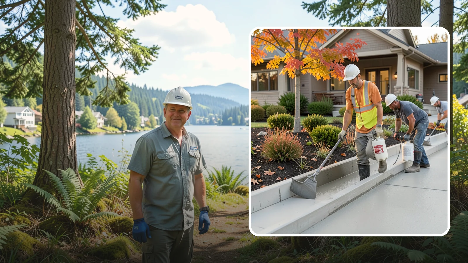 Concrete Curb Installation in Milton, King County, WA - Durable concrete curbing that defines driveways and beds while directing water where it belongs.
