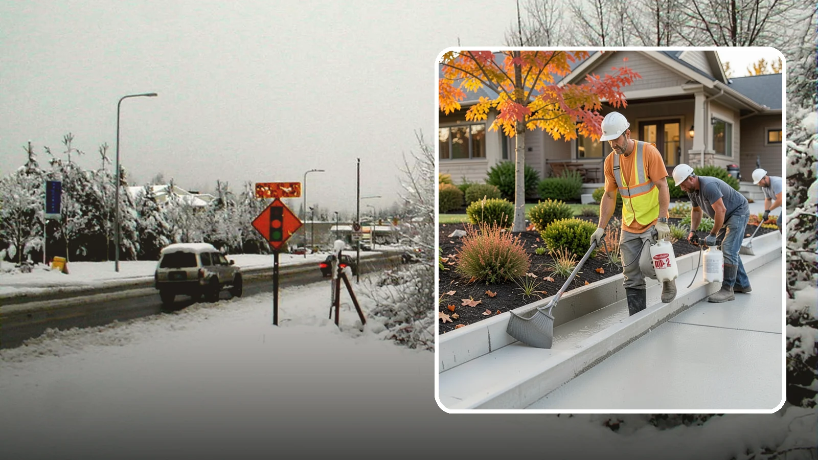 Concrete Curb Installation in Newcastle, King County, WA - Durable concrete curbing that defines driveways and beds while directing water where it belongs.