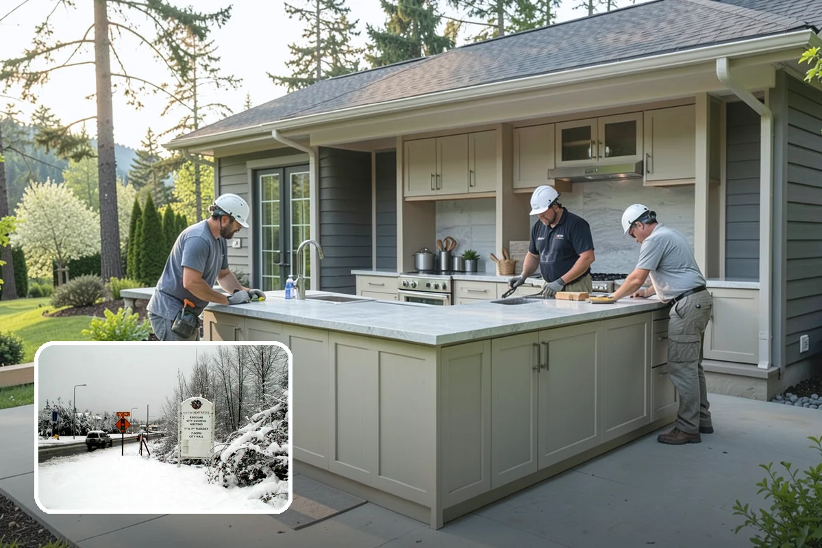 Concrete Curb Installation in Newcastle, King County, WA - Defines edges and protects landscaping