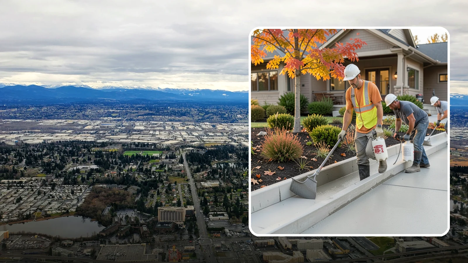 Concrete Curb Installation in SeaTac, King County, WA - Durable concrete curbing that defines driveways and beds while directing water where it belongs.