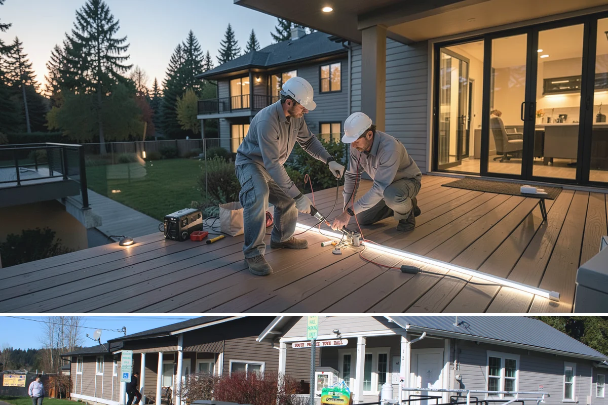 Concrete Curb Installation in South Prairie, Pierce County, WA - Dry summer weather ensures the curb cures fully before it manages the season's heavier rains.