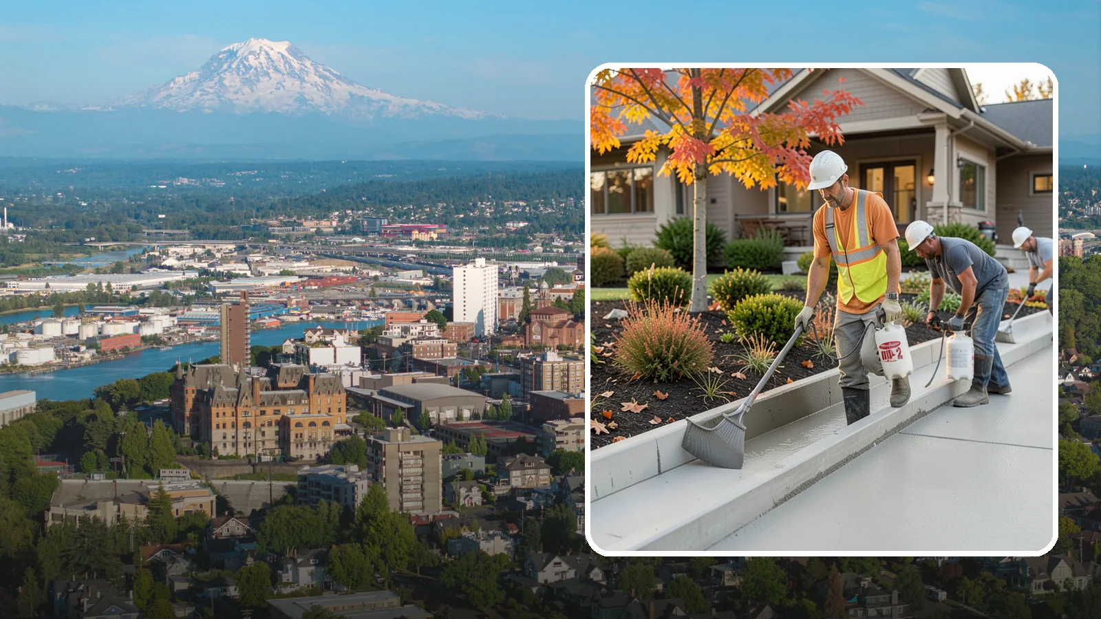 Concrete Curb Installation in Tacoma, Pierce County, WA - Durable concrete curbing that defines driveways and beds while directing water where it belongs.