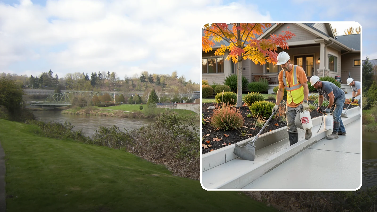 Concrete Curb Installation in Tukwila, King County, WA - Durable concrete curbing that defines driveways and beds while directing water where it belongs.