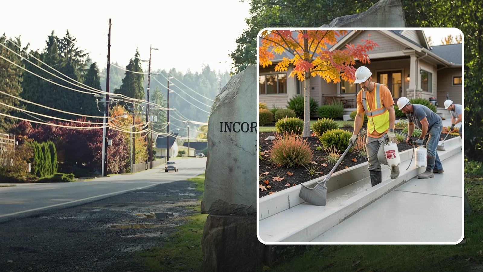 Concrete Curb Installation in Wilkeson, Pierce County, WA - Durable concrete curbing that defines driveways and beds while directing water where it belongs.