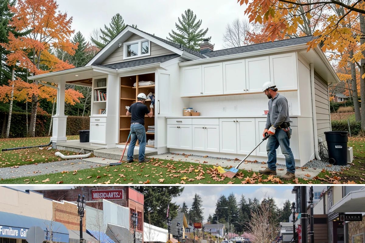 Concrete Driveway Installation in Bothell, King County, WA - We prefer the drier months of June through September for pouring, ensuring ideal curing before fall rains arrive.