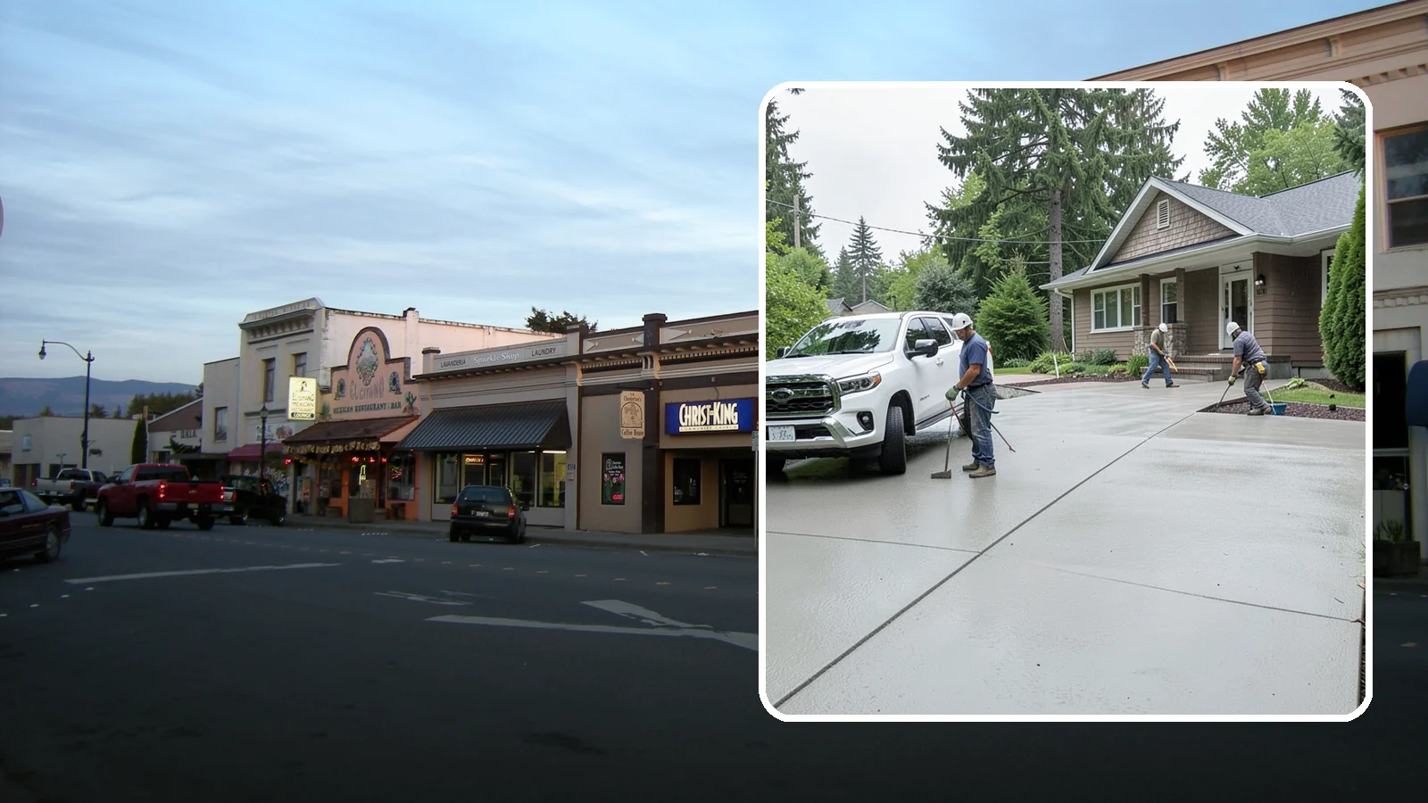 Concrete Driveway Installation in Burlington, Skagit County, WA - A properly poured driveway built to shed Western Washington rain and carry daily traffic for decades.