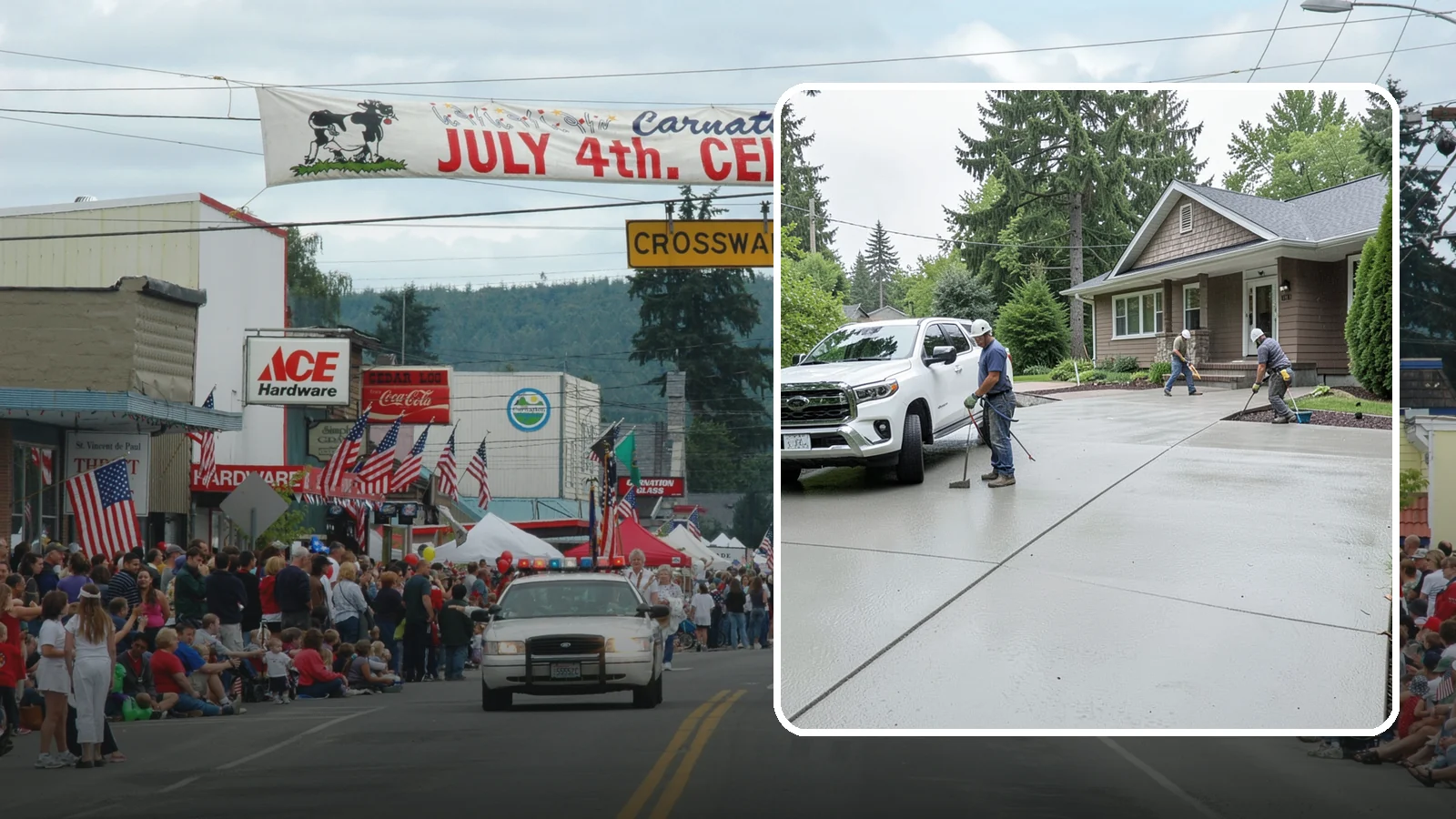 Concrete Driveway Installation in Carnation, King County, WA - A properly poured driveway built to shed Western Washington rain and carry daily traffic for decades.