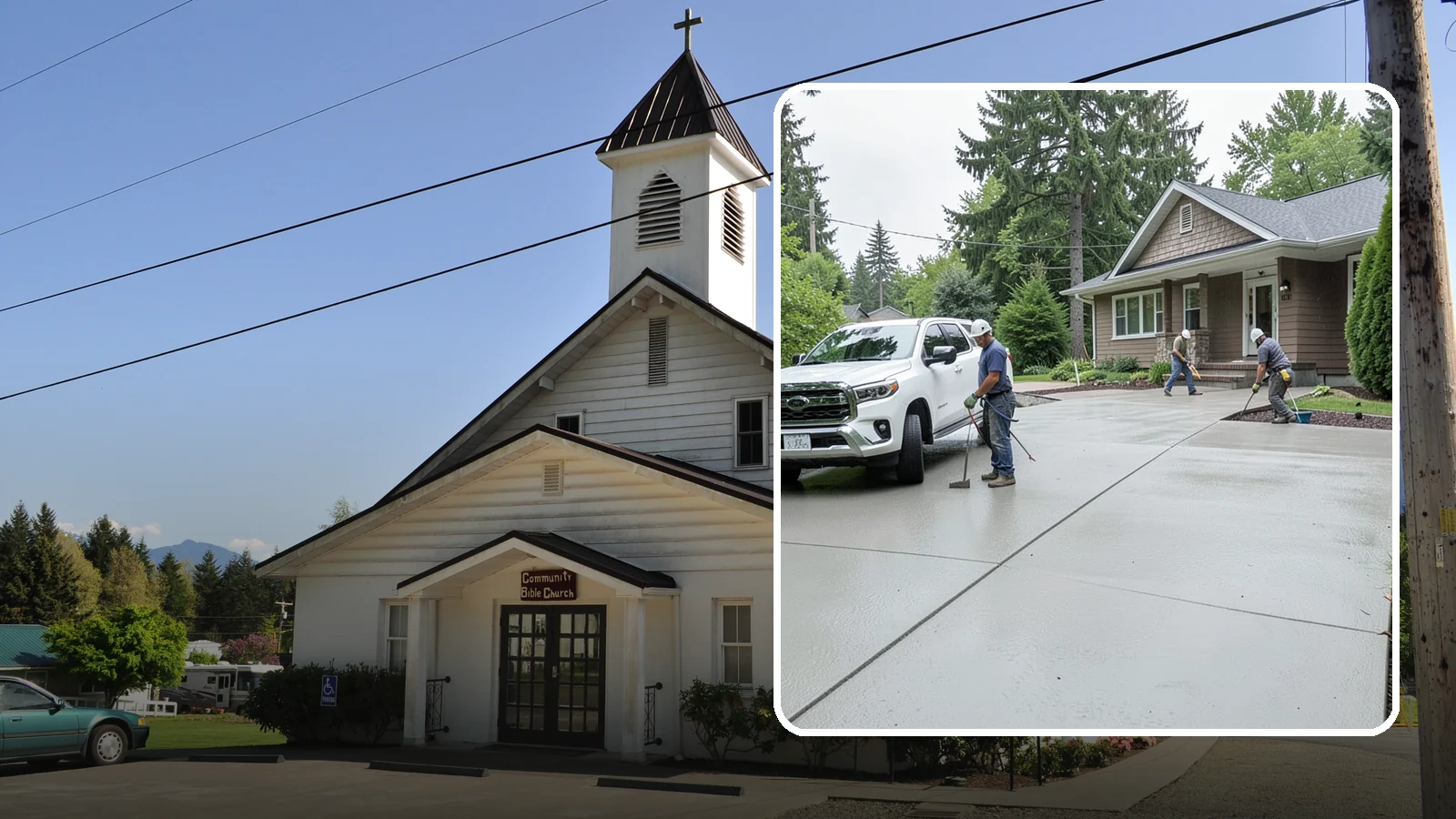 Concrete Driveway Installation in Concrete, Skagit County, WA - A properly poured driveway built to shed Western Washington rain and carry daily traffic for decades.
