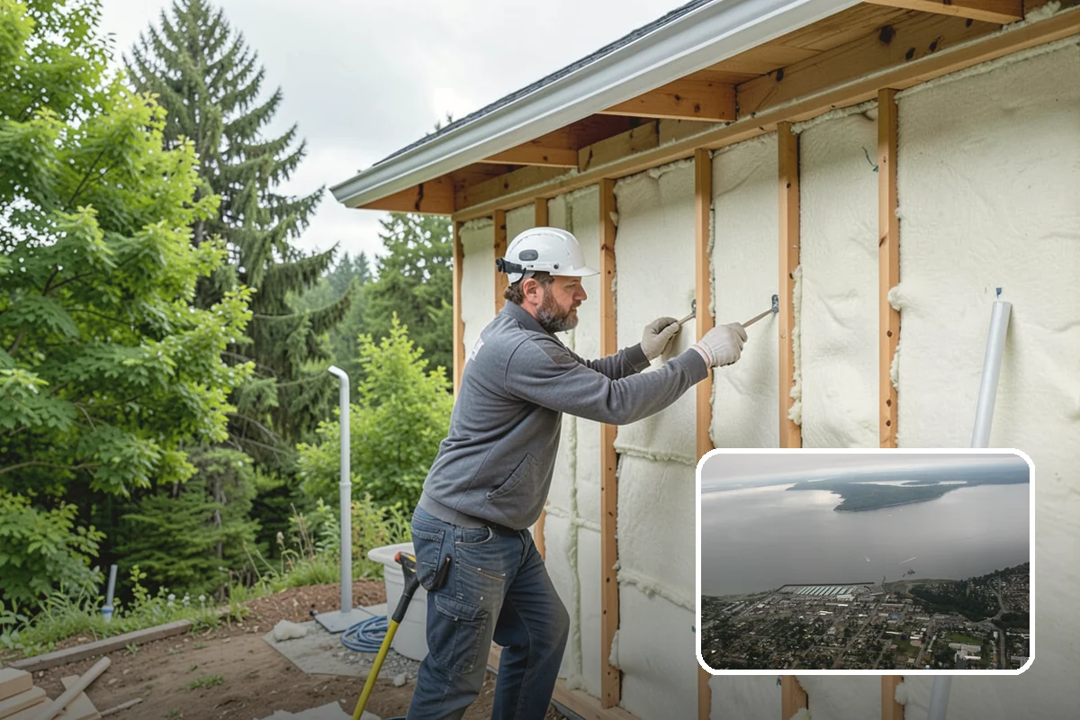 Concrete Driveway Installation in Des Moines, King County, WA - Correct slope directs runoff away from the home
