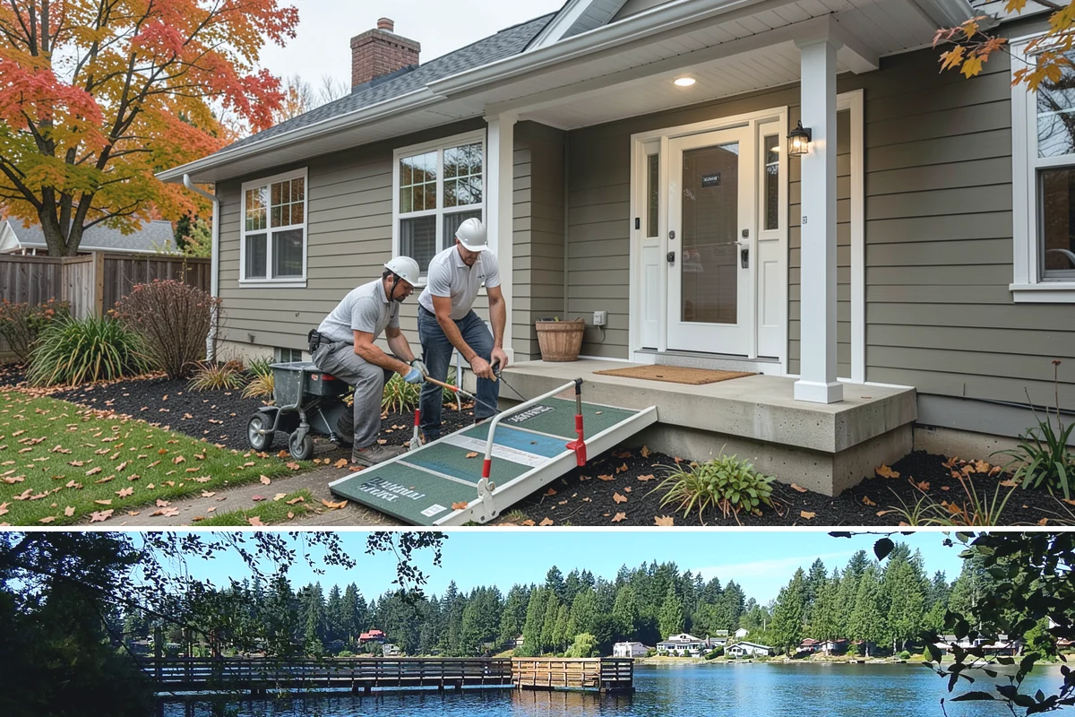 Concrete Driveway Installation in Federal Way, King County, WA - We prefer the drier months of June through September for pouring, ensuring ideal curing before fall rains arrive.