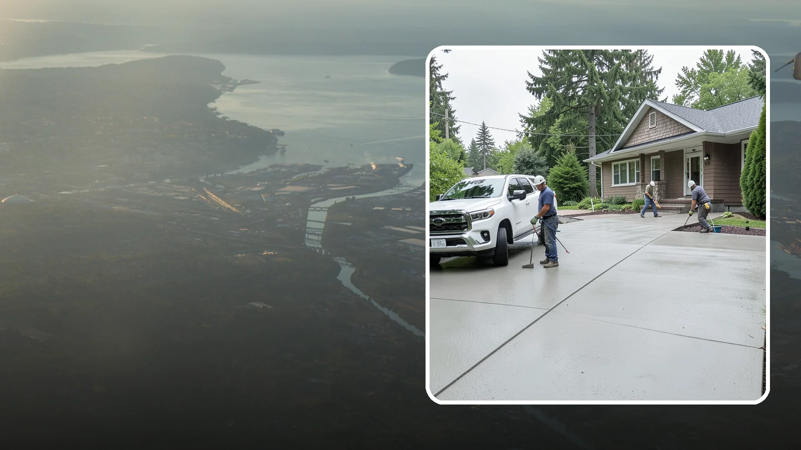 Concrete Driveway Installation in Fife, Pierce County, WA - A properly poured driveway built to shed Western Washington rain and carry daily traffic for decades.