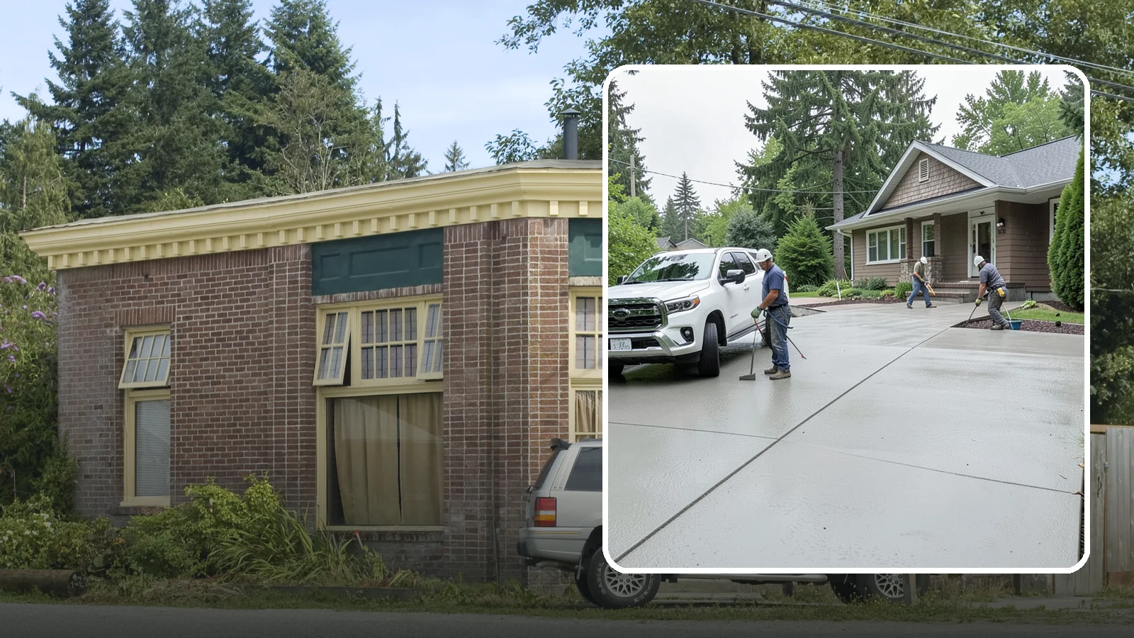 Concrete Driveway Installation in Hamilton, Skagit County, WA - A properly poured driveway built to shed Western Washington rain and carry daily traffic for decades.