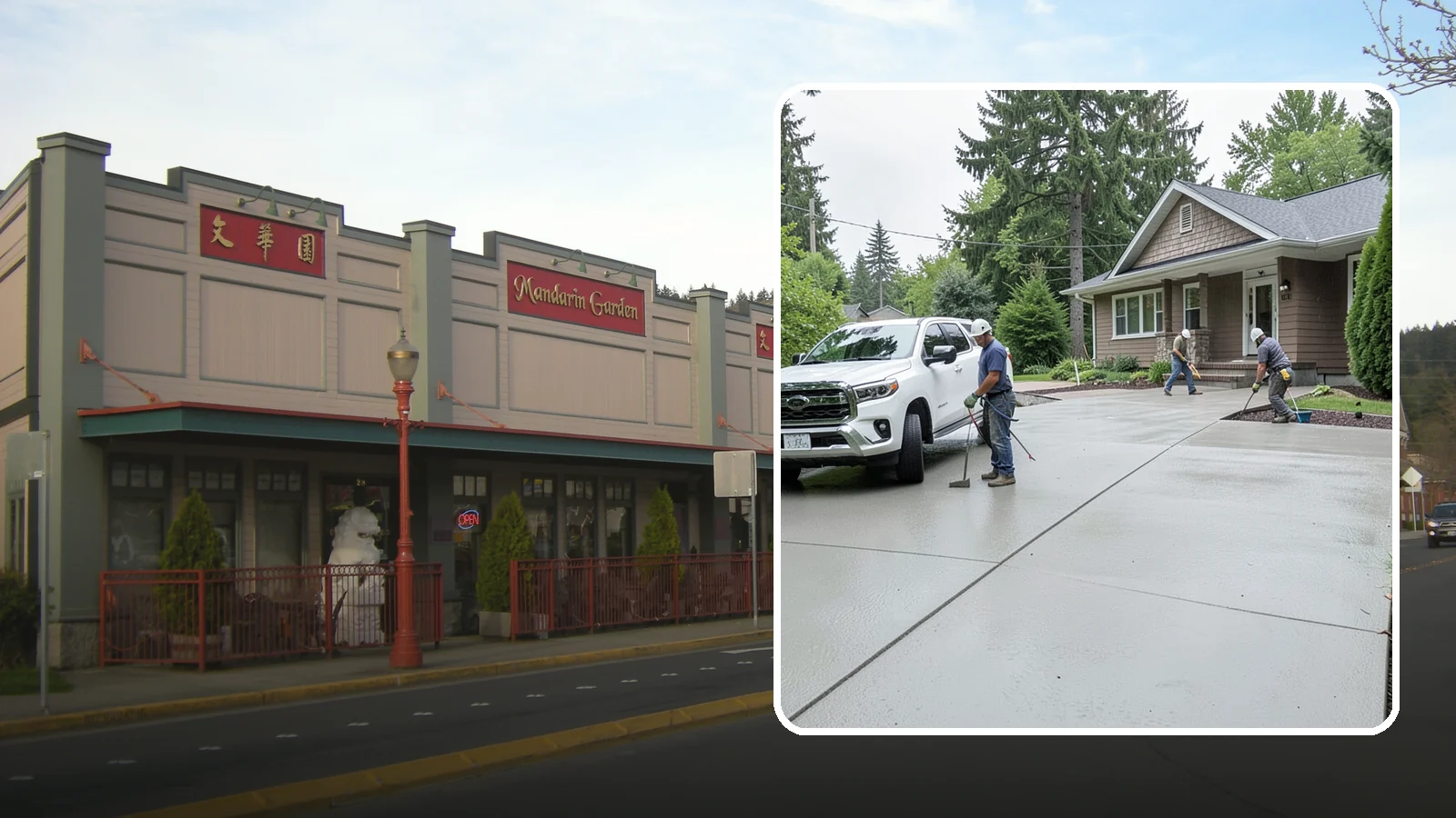Concrete Driveway Installation in Issaquah, King County, WA - A properly poured driveway built to shed Western Washington rain and carry daily traffic for decades.