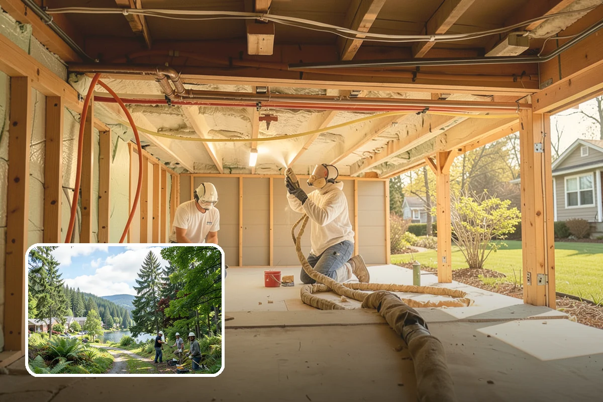 Concrete Driveway Installation in Lake Forest Park, King County, WA - Correct slope directs runoff away from the home