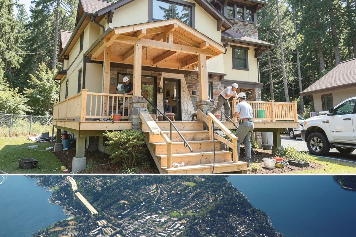 Concrete Driveway Installation in Mercer Island, King County, WA - We prefer the drier months of June through September for pouring, ensuring ideal curing before fall rains arrive.
