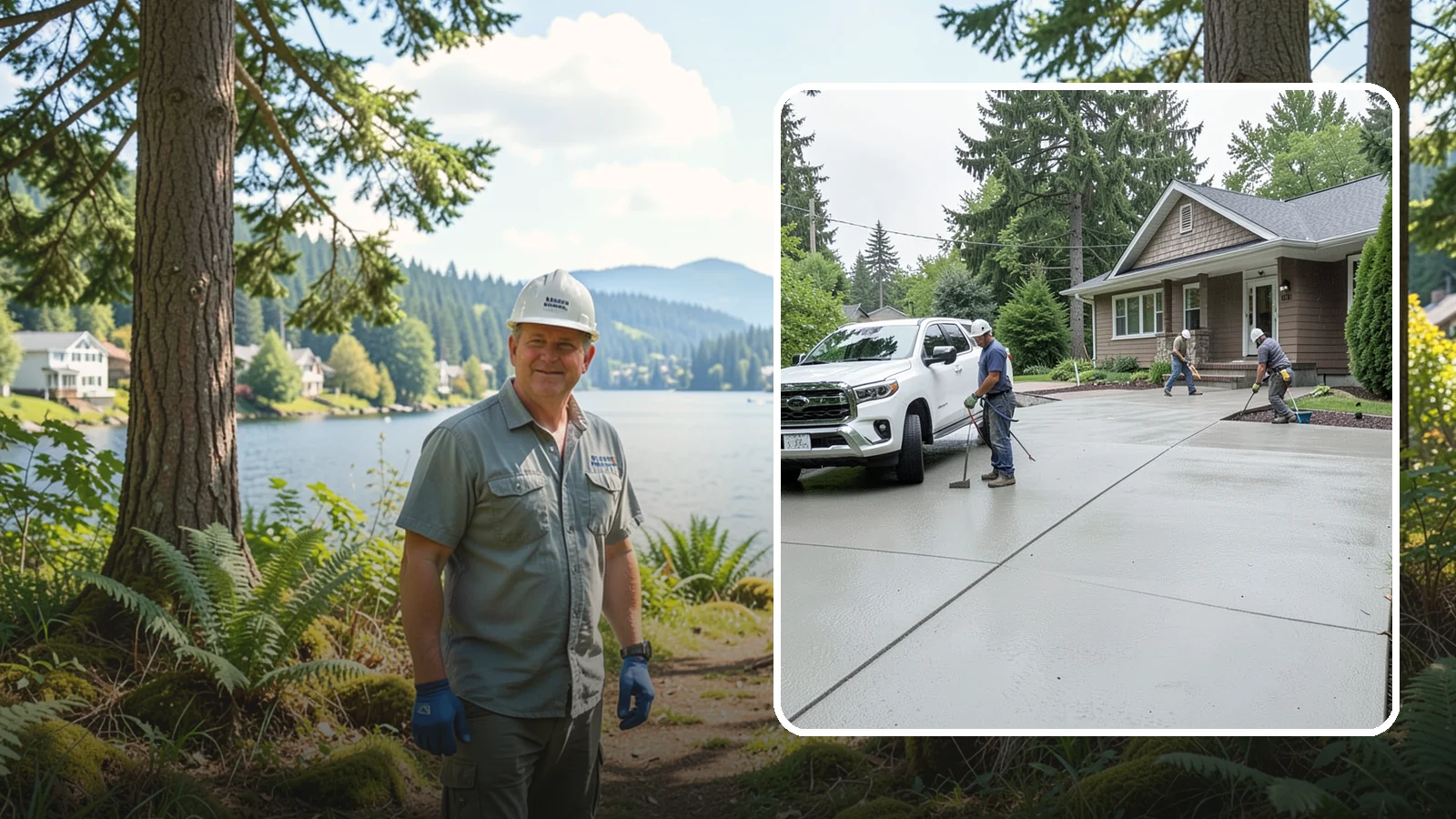 Concrete Driveway Installation in Milton, King County, WA - A properly poured driveway built to shed Western Washington rain and carry daily traffic for decades.