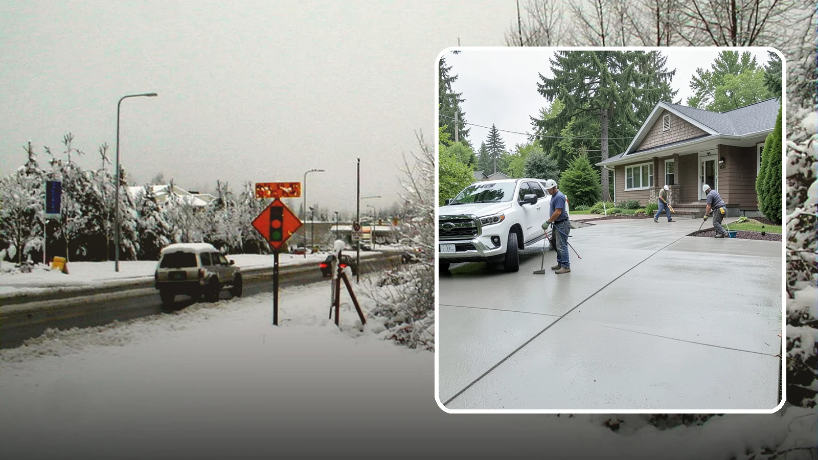 Concrete Driveway Installation in Newcastle, King County, WA - A properly poured driveway built to shed Western Washington rain and carry daily traffic for decades.