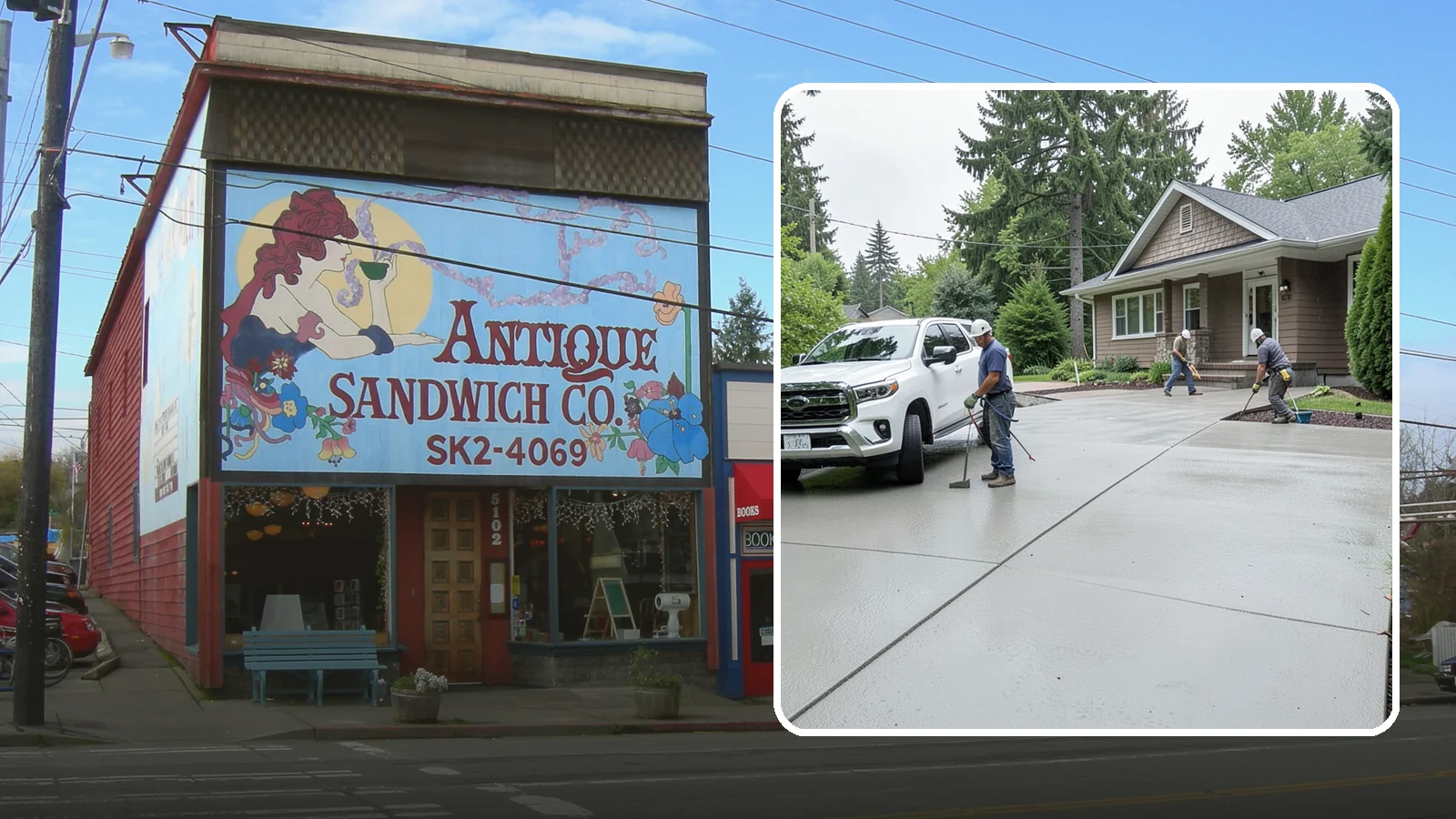 Concrete Driveway Installation in Ruston, Pierce County, WA - A properly poured driveway built to shed Western Washington rain and carry daily traffic for decades.