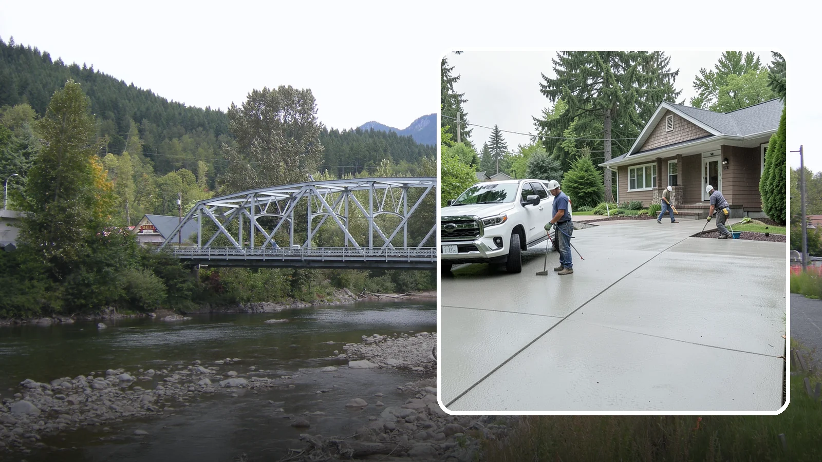 Concrete Driveway Installation in Skykomish, King County, WA - A properly poured driveway built to shed Western Washington rain and carry daily traffic for decades.