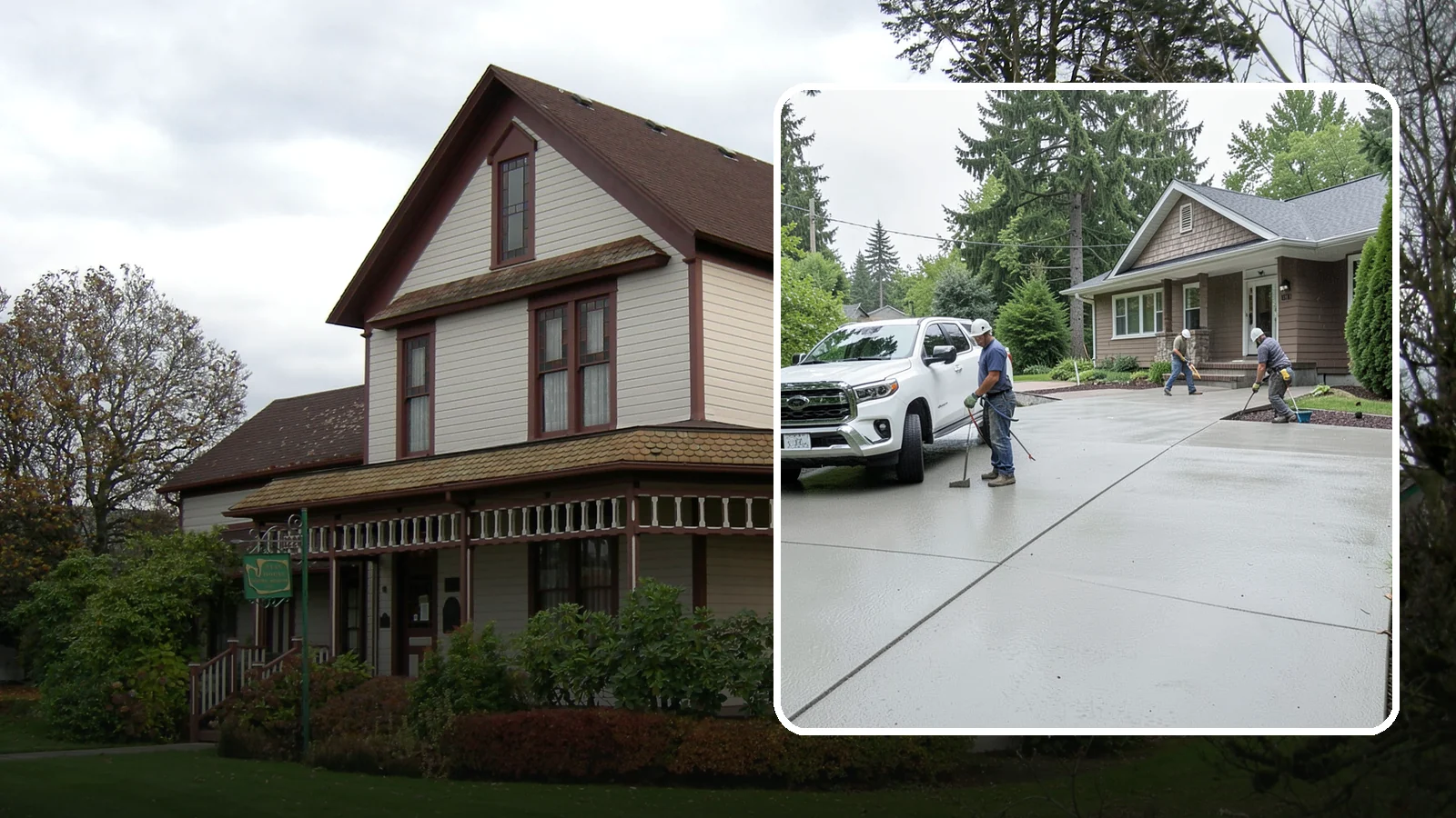 Concrete Driveway Installation in Sumner, Pierce County, WA - A properly poured driveway built to shed Western Washington rain and carry daily traffic for decades.