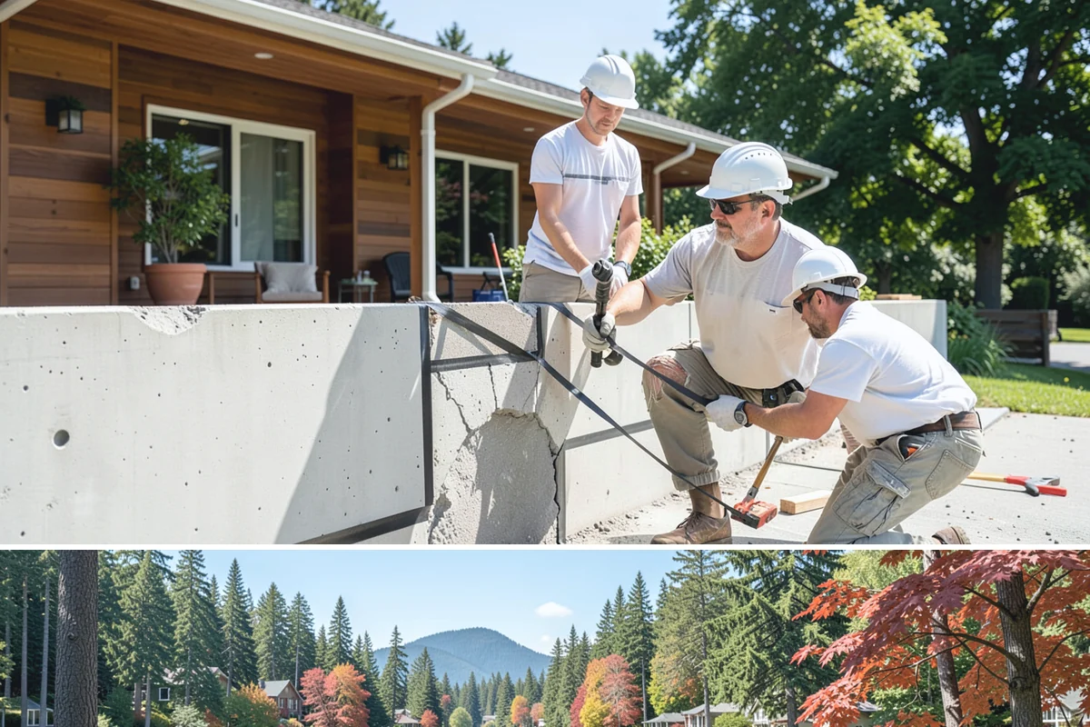 Concrete Foundation in Covington, King County, WA - Foundation work is best scheduled in drier months to keep excavations stable and pours protected from heavy rain.