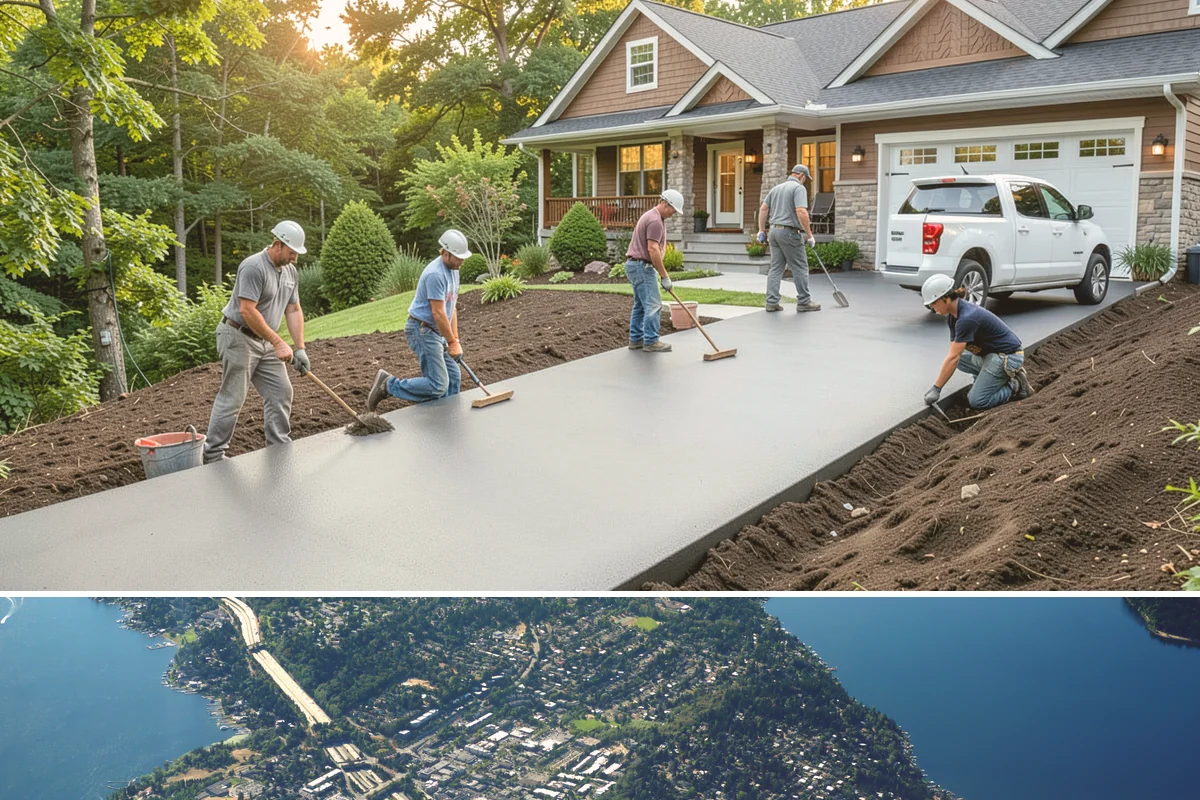 Concrete Foundation in Mercer Island, King County, WA - Foundation work is best scheduled in drier months to keep excavations stable and pours protected from heavy rain.