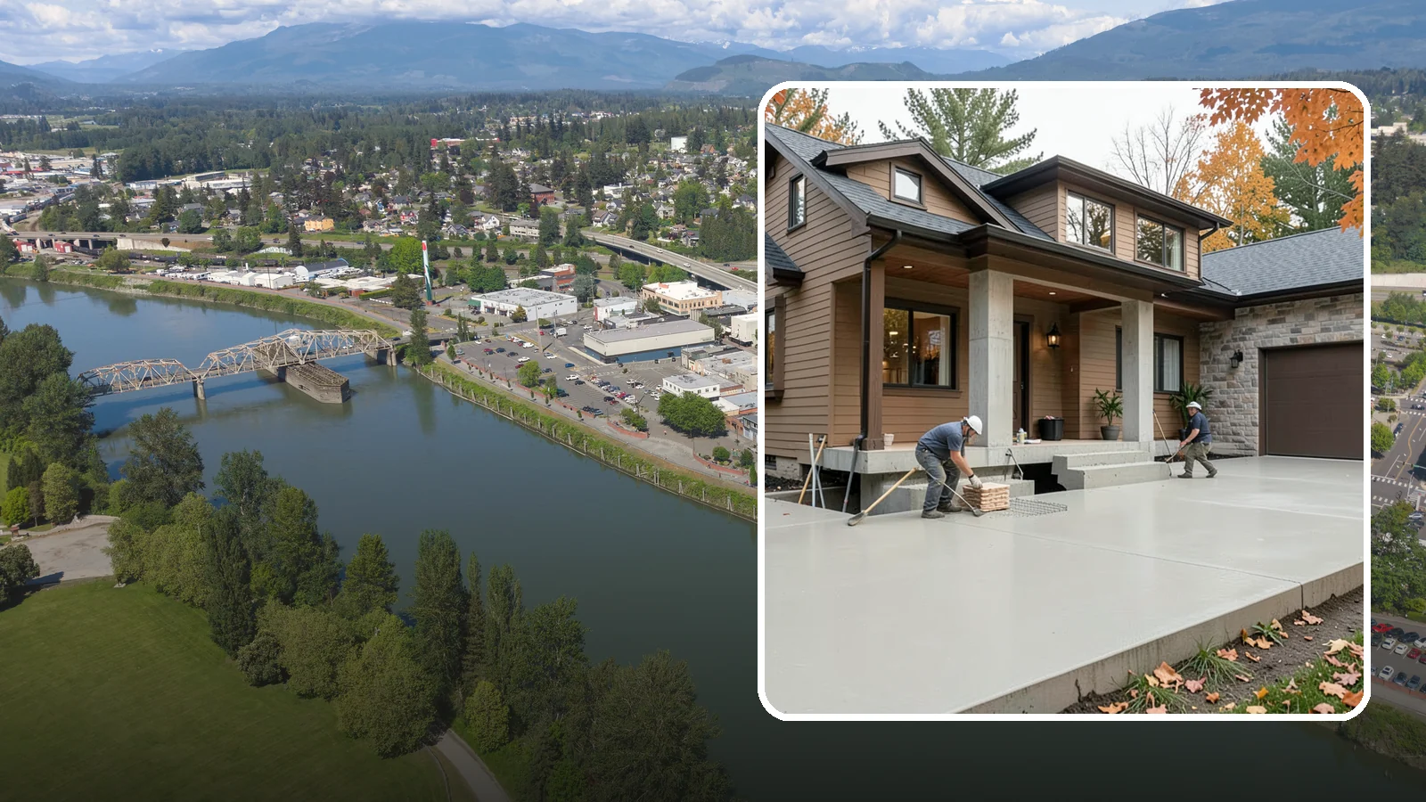 Concrete Foundation in Mount Vernon, Skagit County, WA - Engineered concrete foundations built to carry your structure and resist Puget Sound moisture and seismic movement.