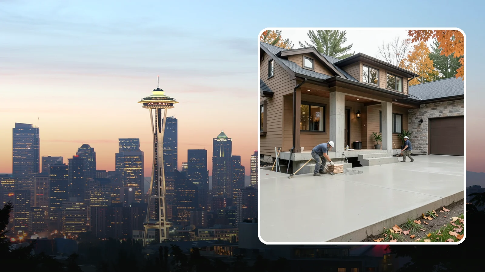 Concrete Foundation in Seattle, King County, WA - Engineered concrete foundations built to carry your structure and resist Puget Sound moisture and seismic movement.