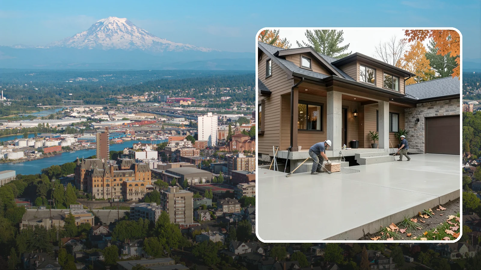 Concrete Foundation in Tacoma, Pierce County, WA - Engineered concrete foundations built to carry your structure and resist Puget Sound moisture and seismic movement.