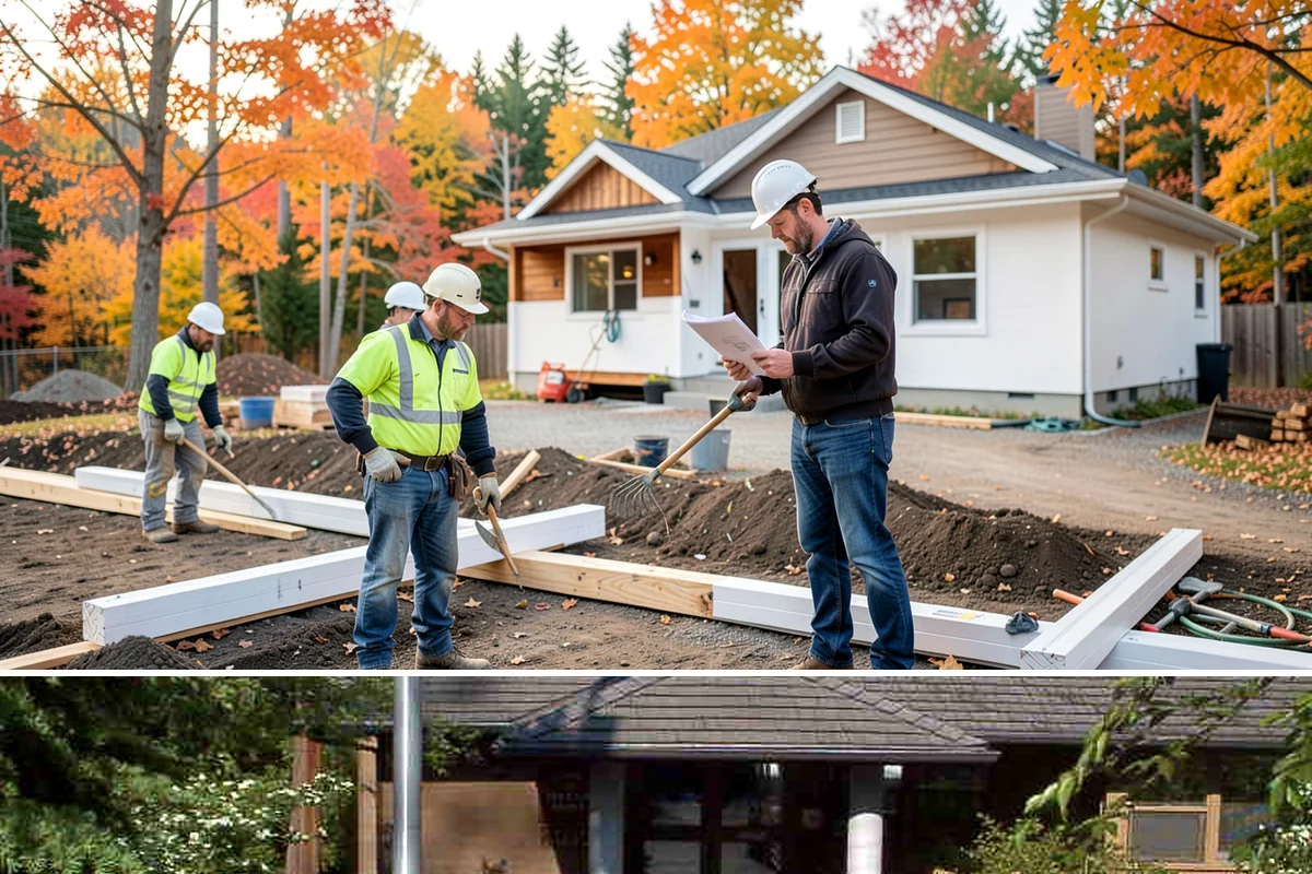 Concrete Foundation in Yarrow Point, King County, WA - Foundation work is best scheduled in drier months to keep excavations stable and pours protected from heavy rain.