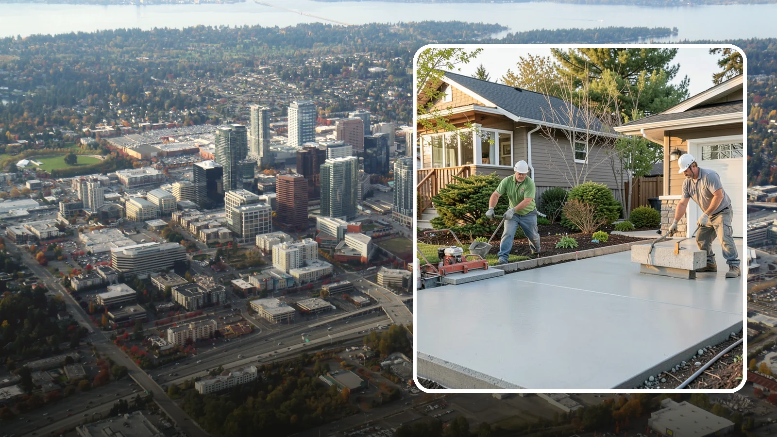 Concrete Leveling in Bellevue, King County, WA - Lift and level sunken slabs to eliminate trip hazards and restore drainage without a full replacement.