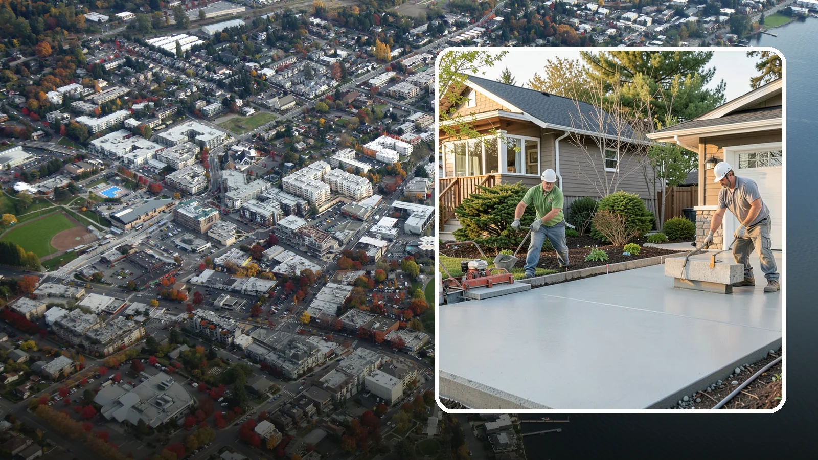 Concrete Leveling in Kirkland, King County, WA - Lift and level sunken slabs to eliminate trip hazards and restore drainage without a full replacement.