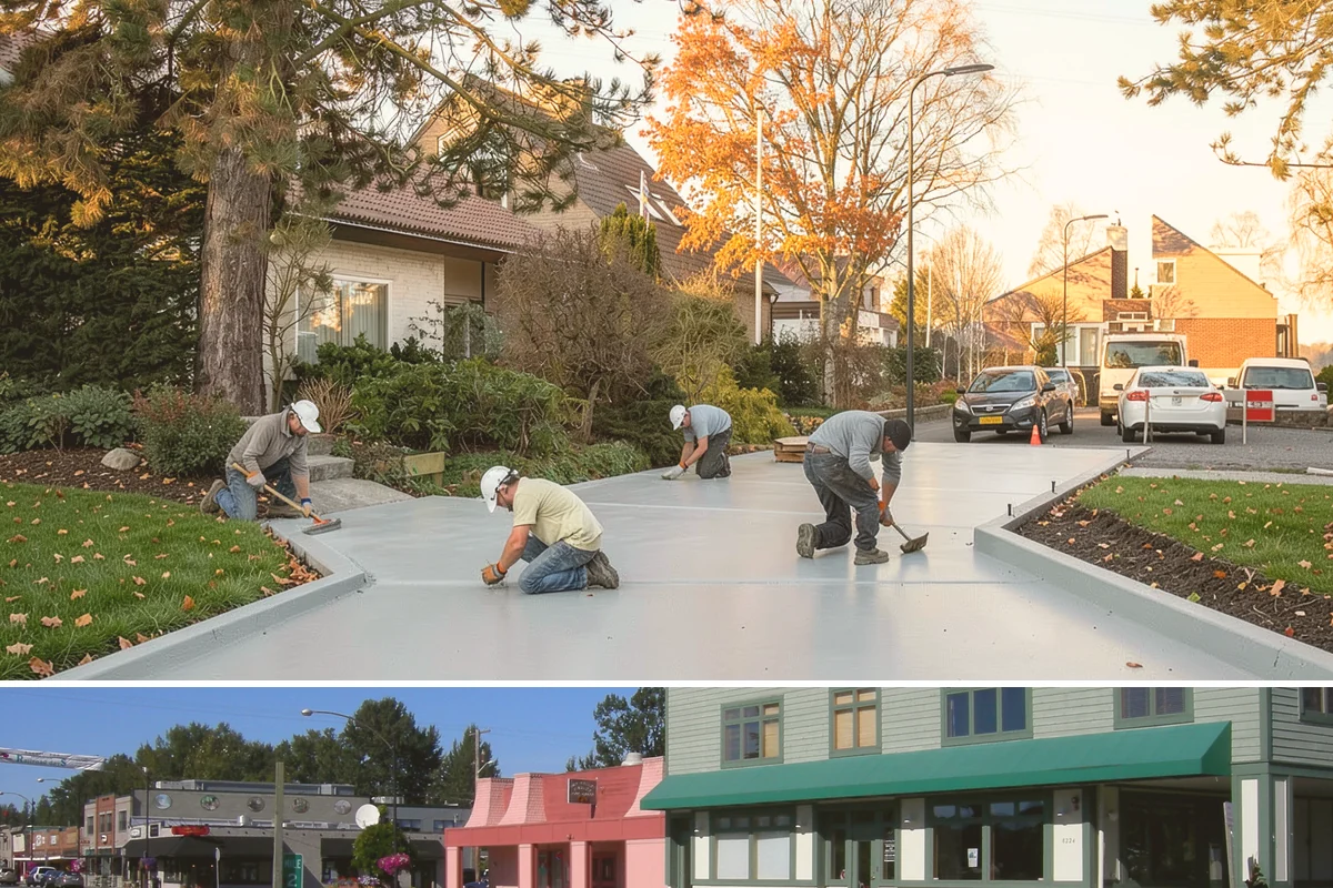 Concrete Leveling in Snoqualmie, King County, WA - Leveling can be performed year-round since it requires no pouring or extended cure time.