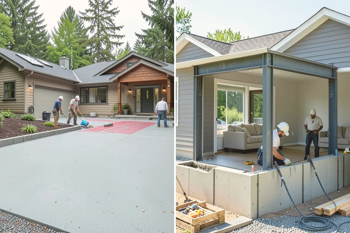 Concrete Pad Installation in Bellevue, King County, WA - Determine load, size, and placement