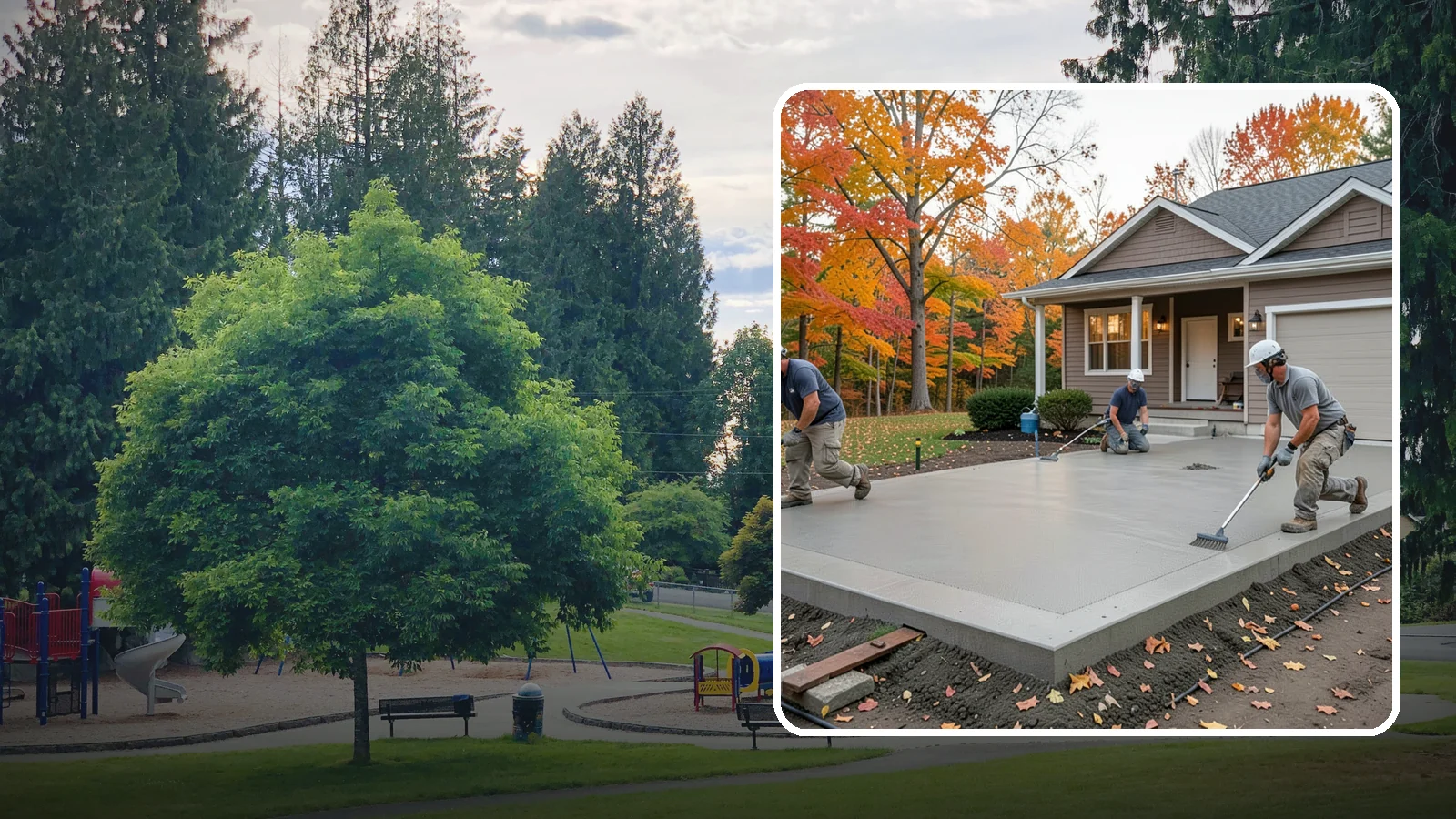 Concrete Pad Installation in Bonney Lake, Pierce County, WA - Level, load-rated pads for hot tubs, sheds, AC units, and RV parking that won't sink into wet soil.